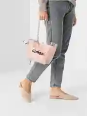Розовый сумка женская, прозрачная, двойная