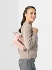 Розовый сумка женская, прозрачная, двойная