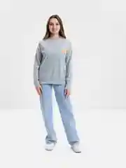 Серый свитшот женский
