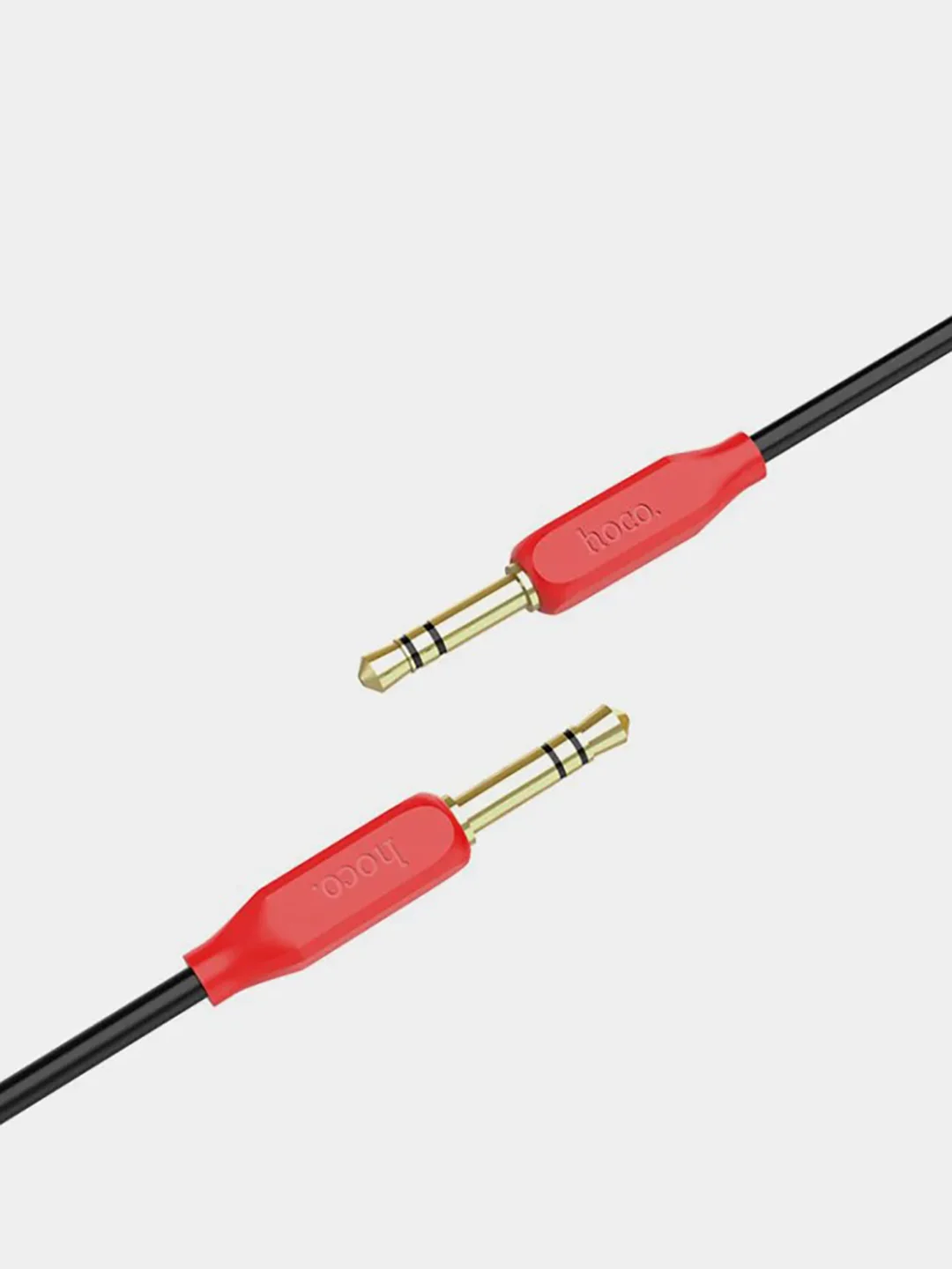 Красный aux-кабель Hoco UPA11 3.5mm Jack