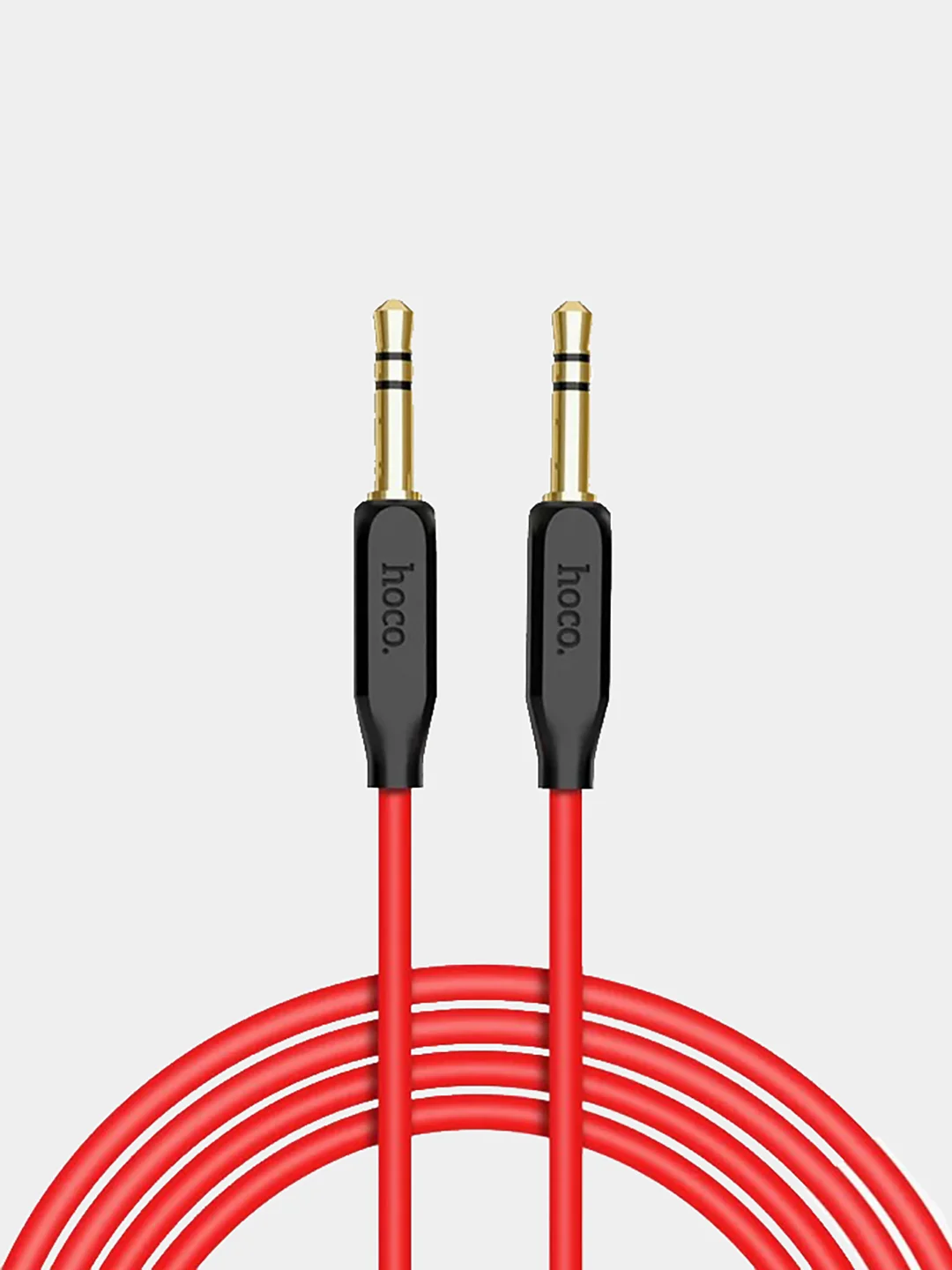 Красный aux-кабель Hoco UPA11 3.5mm Jack