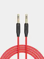 Красный aux-кабель Hoco UPA11 3.5mm Jack