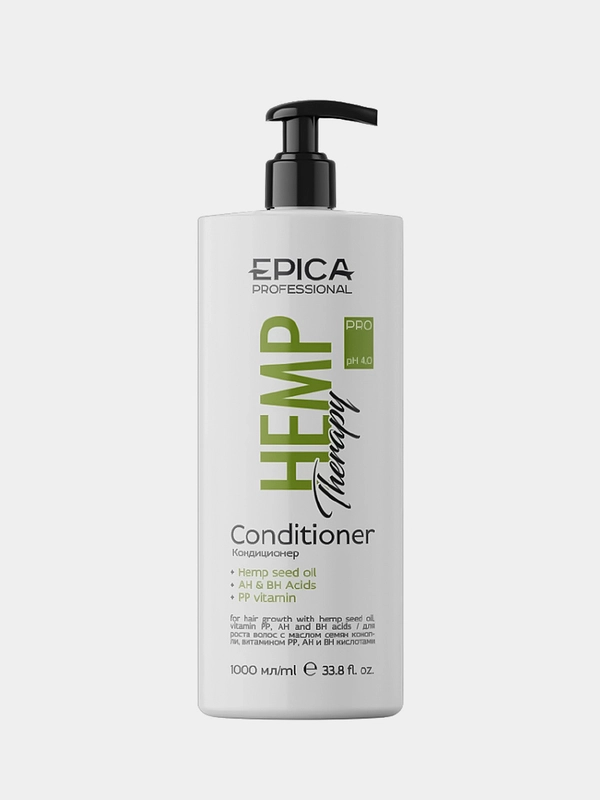 Кондиционер для роста с маслом семян конопли Epica Hemp Therapy Сonditioner