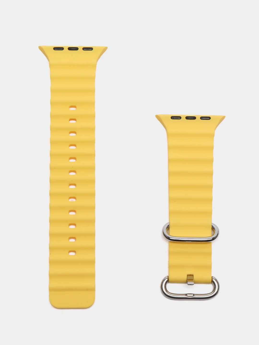 Желтый силиконовый ремешок Ocean Watch для Apple Watch Series Ultra 8 7 6 5 SE