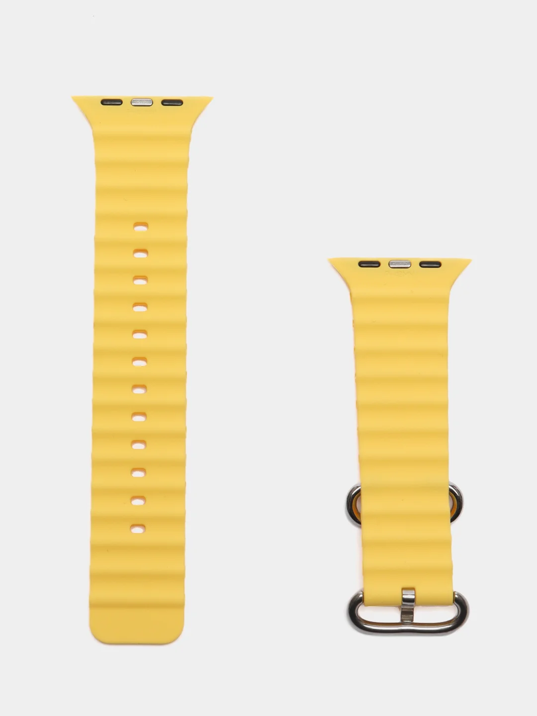 Желтый силиконовый ремешок Ocean Watch для Apple Watch Series Ultra 8 7 6 5 SE
