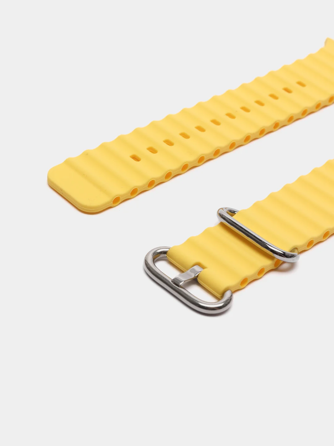 Желтый силиконовый ремешок Ocean Watch для Apple Watch Series Ultra 8 7 6 5 SE