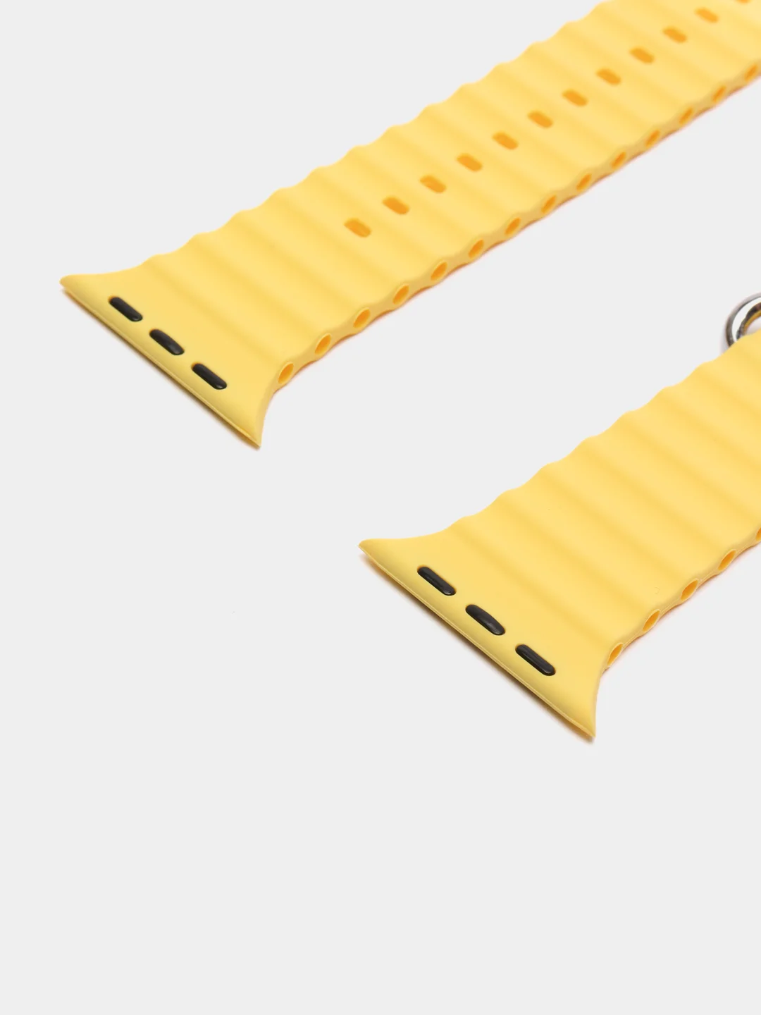 Желтый силиконовый ремешок Ocean Watch для Apple Watch Series Ultra 8 7 6 5 SE