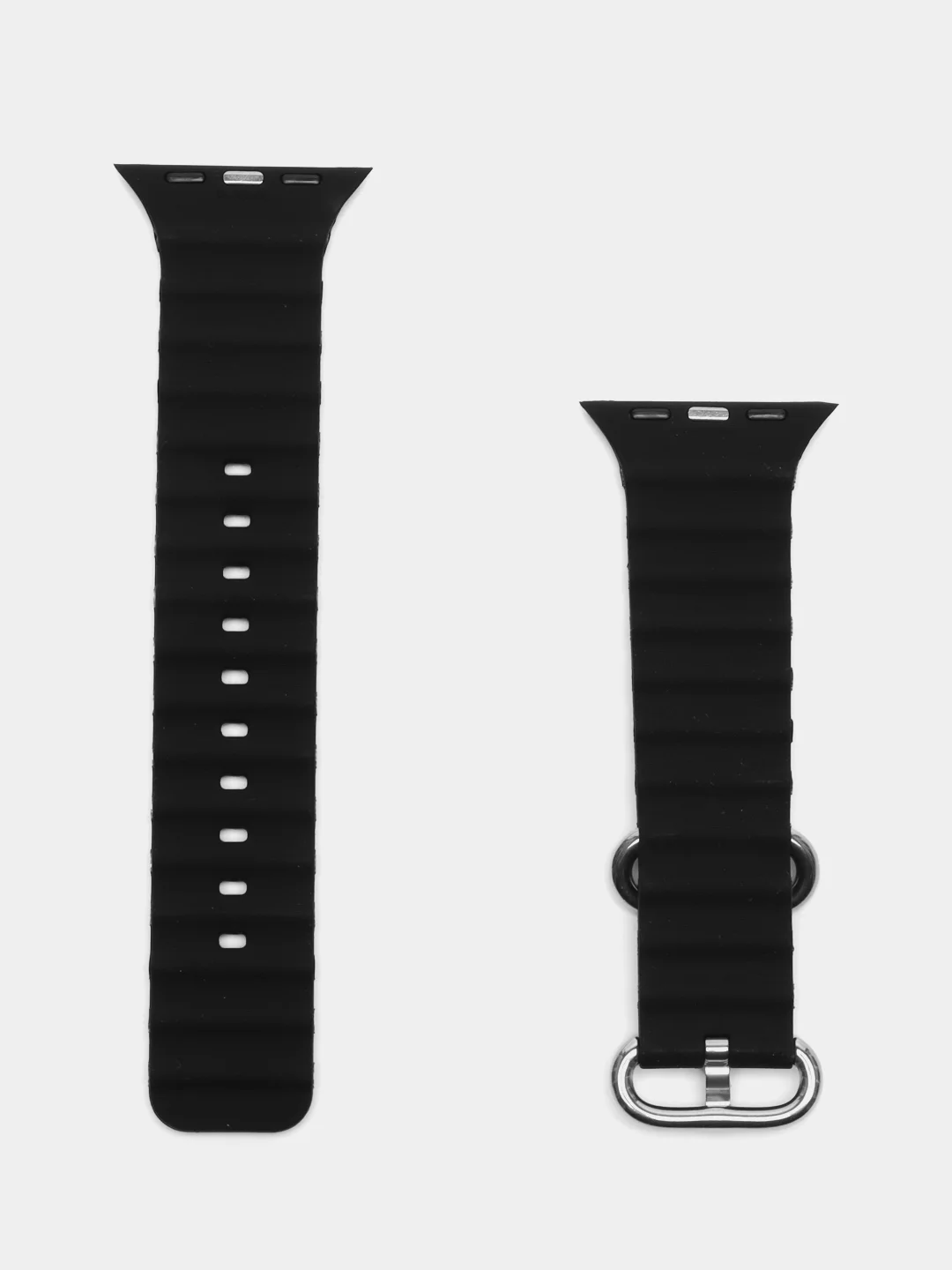 Черный силиконовый ремешок Ocean Watch для Apple Watch Series Ultra 8 7 6 5 SE