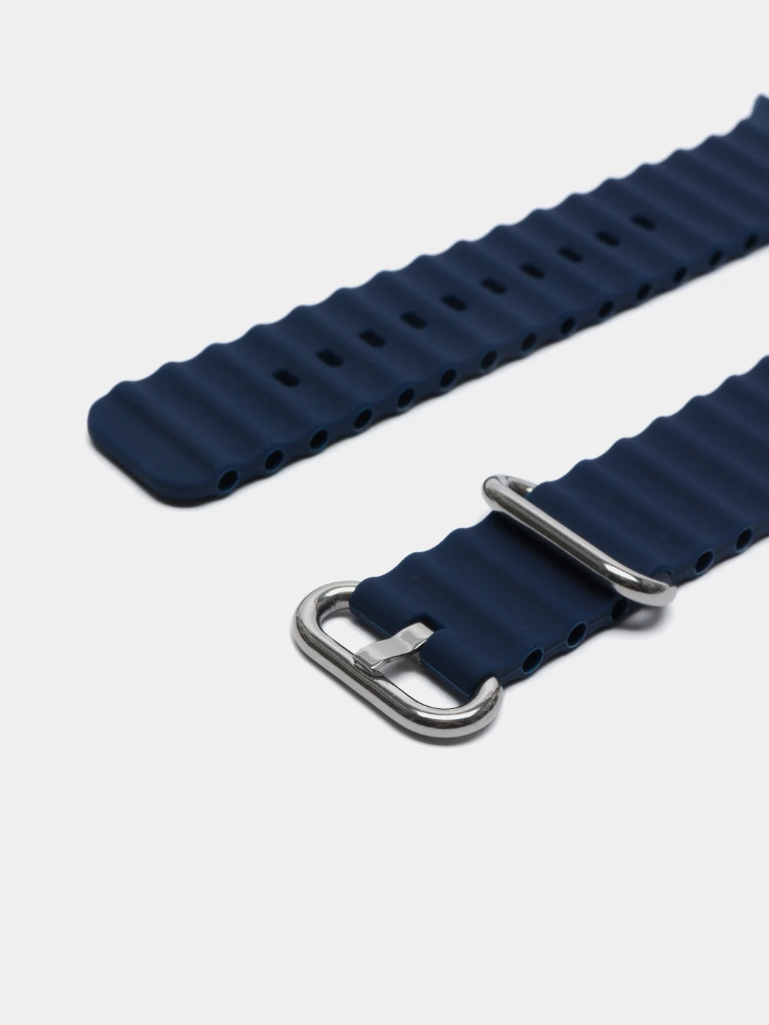 Темно-синий силиконовый ремешок Ocean Watch для Apple Watch Series Ultra 8 7 6 5 SE