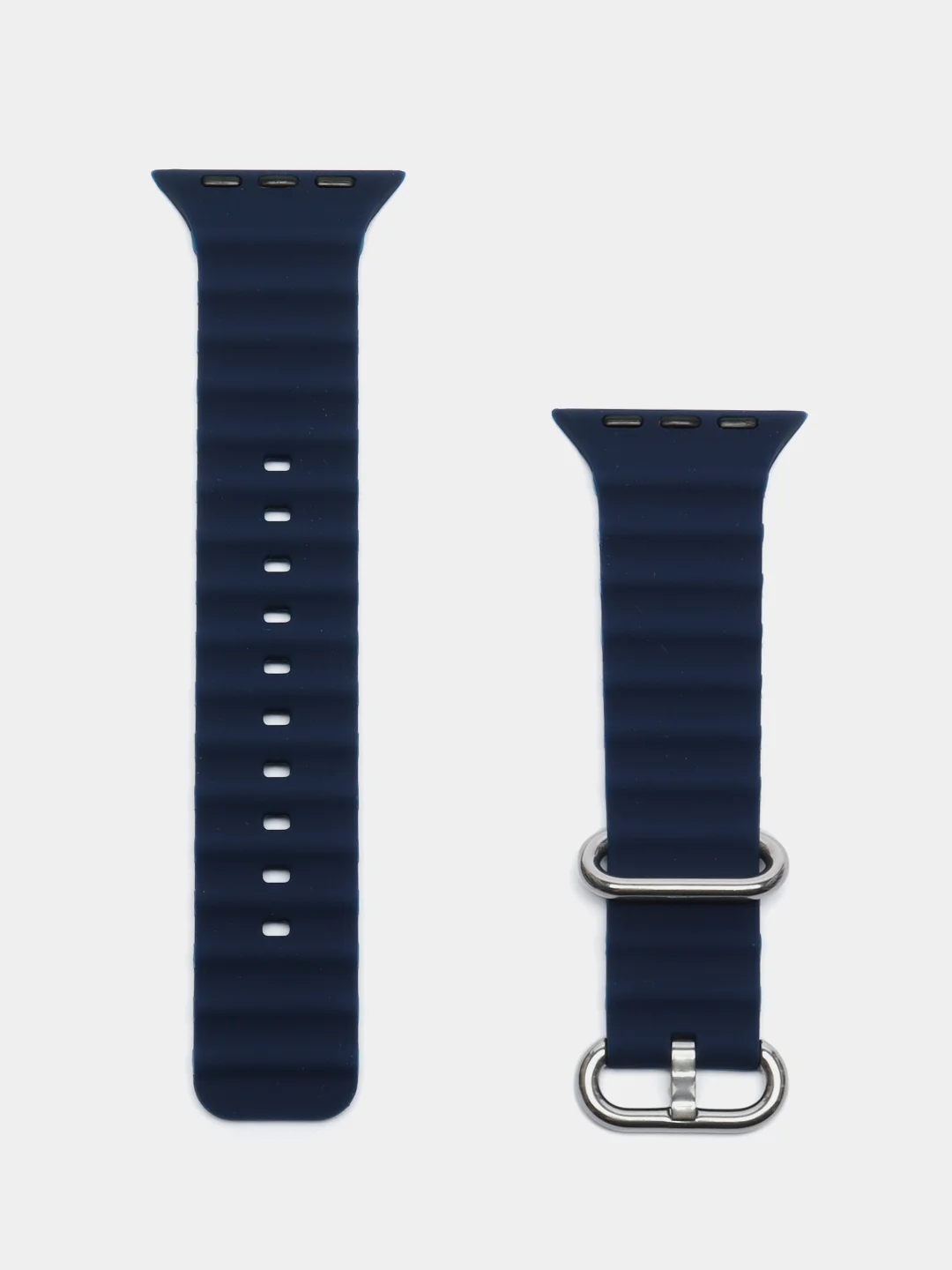 Темно-синий силиконовый ремешок Ocean Watch для Apple Watch Series Ultra 8 7 6 5 SE
