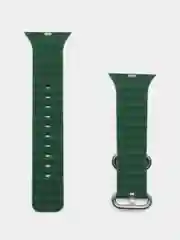 Зеленый силиконовый ремешок Ocean Watch для Apple Watch Series Ultra 8 7 6 5 SE