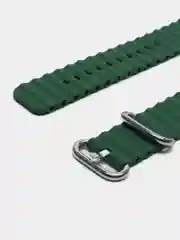 Зеленый силиконовый ремешок Ocean Watch для Apple Watch Series Ultra 8 7 6 5 SE