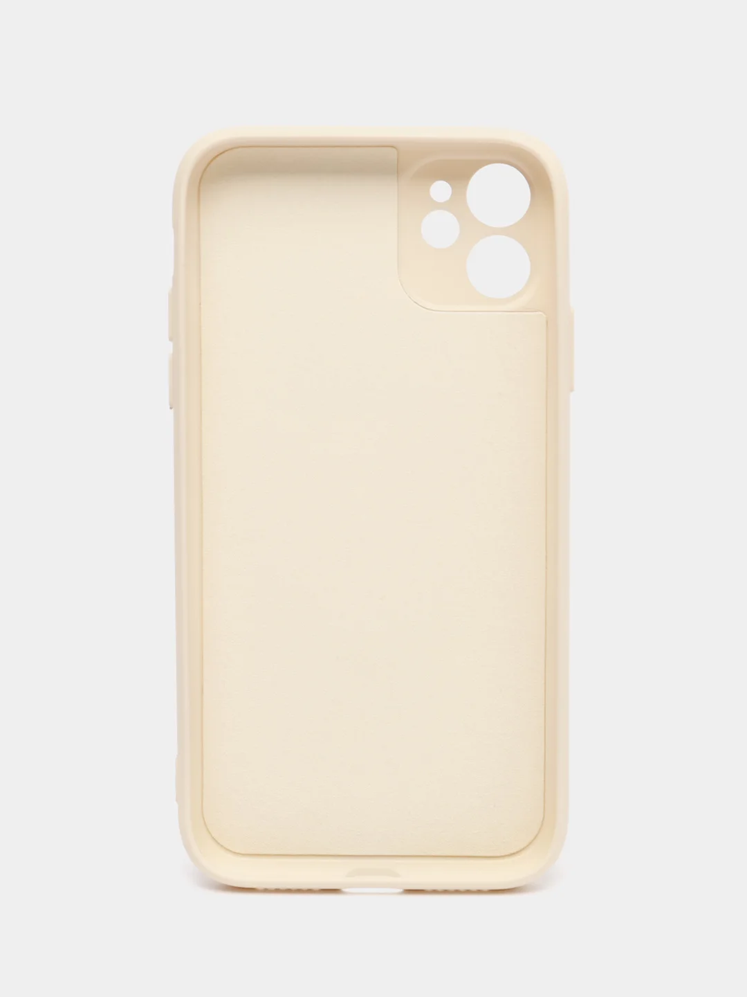 Бежевый чехол для iPhone 11 / XR / 7 / 8 / SE2 / X / XS / 12 Pro Max, силиконовый