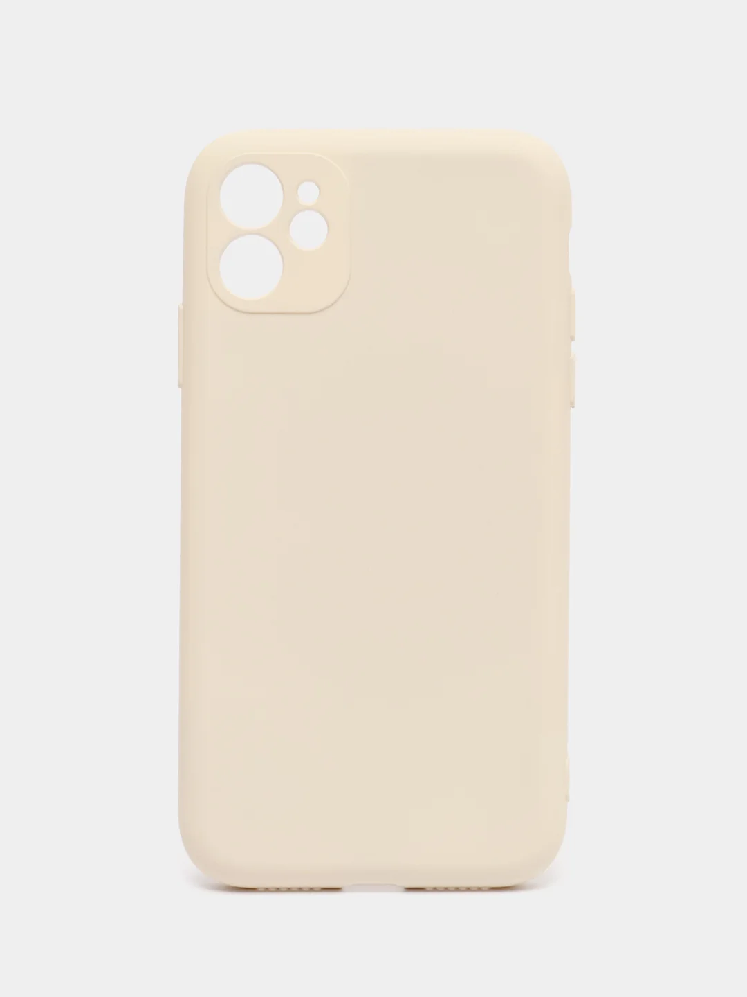 Бежевый чехол для iPhone 11 / XR / 7 / 8 / SE2 / X / XS / 12 Pro Max, силиконовый