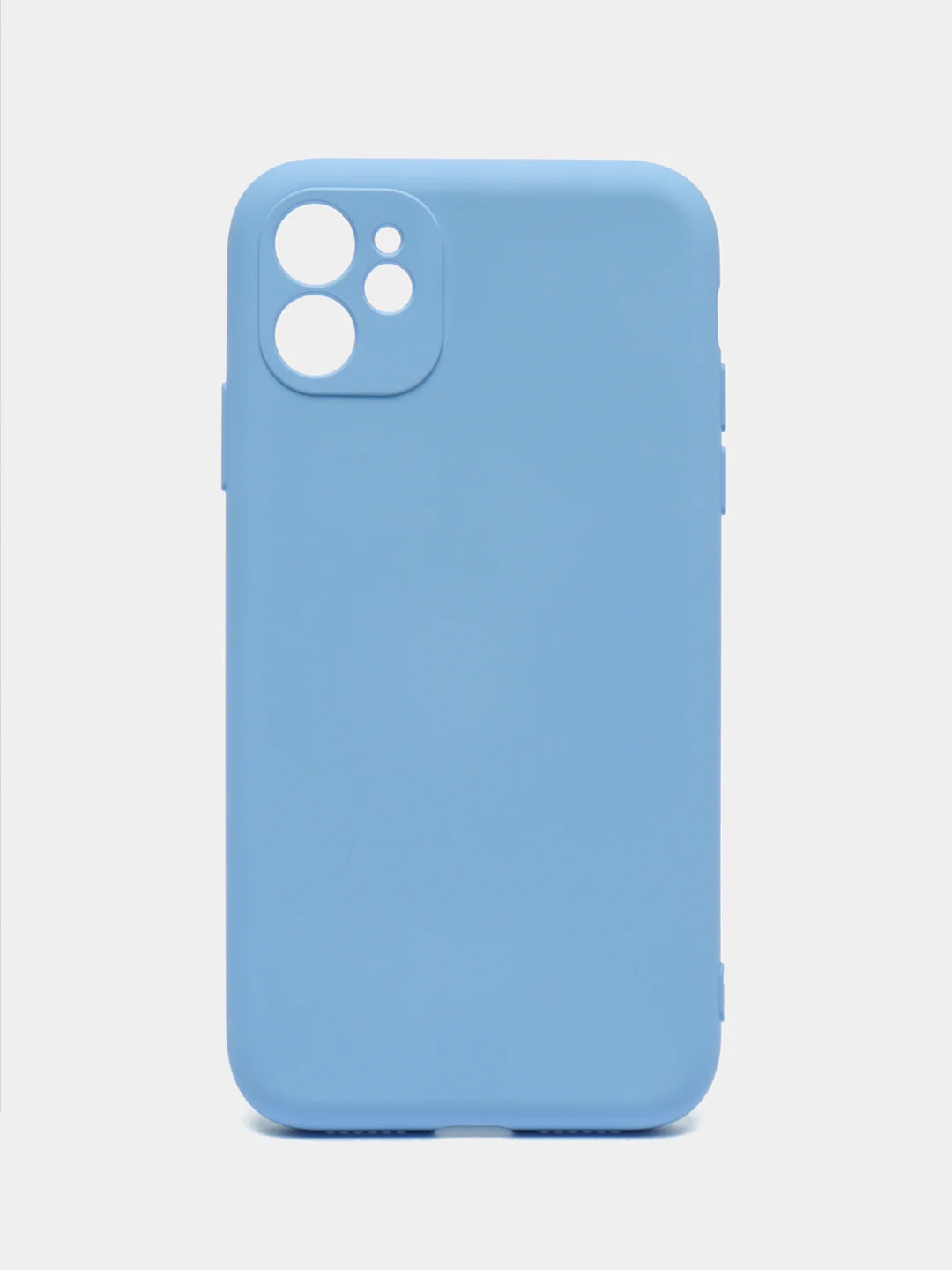 Небесно-голубой чехол для iPhone 11 / XR / 7 / 8 / SE2 / X / XS / 12 Pro Max, силиконовый