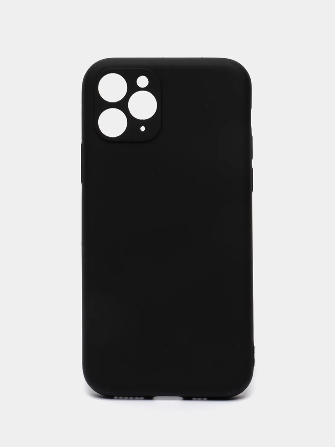 Черный чехол для iPhone 11 / XR / 7 / 8 / SE2 / X / XS / 12 Pro Max, силиконовый
