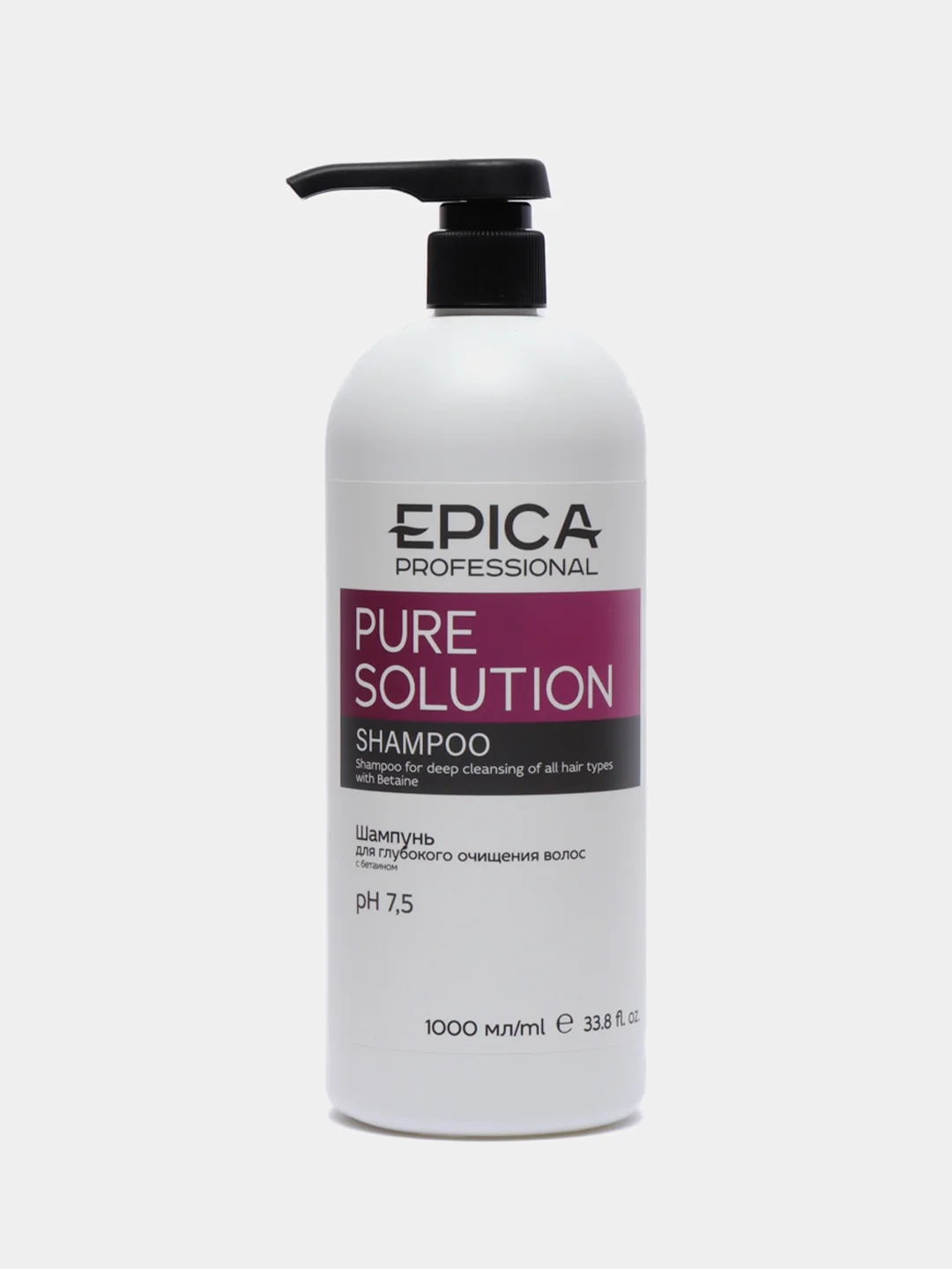 Шампунь для глубокого очищения Pure solution Epica Professional 1000ml
