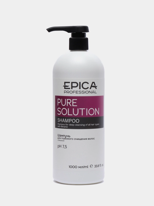 Шампунь для глубокого очищения Pure solution  Epica Professional 1000ml