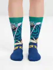 Синий носки Рик и Морти, 7 видов (Rick and Morty)