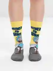 Желтый носки Рик и Морти, 7 видов (Rick and Morty)