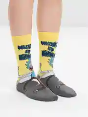 Желтый носки Рик и Морти, 7 видов (Rick and Morty)