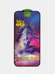 Защитное стекло для iPhone 14 Pro (Айфон 14 Про), с черной рамкой