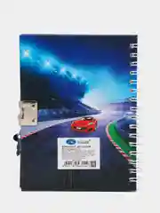 Индиго блокнот для мальчиков / Блокнот детский с замком