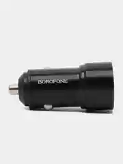 Черный автомобильное зарядное устройство Borofone BZ19A, 18 W, быстрая зарядка, QC3.0, FCP, AFC