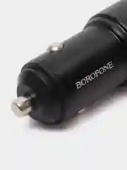 Черный автомобильное зарядное устройство Borofone BZ19A, 18 W, быстрая зарядка, QC3.0, FCP, AFC