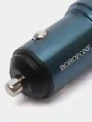 Синий автомобильное зарядное устройство Borofone BZ19A, 18 W, быстрая зарядка, QC3.0, FCP, AFC