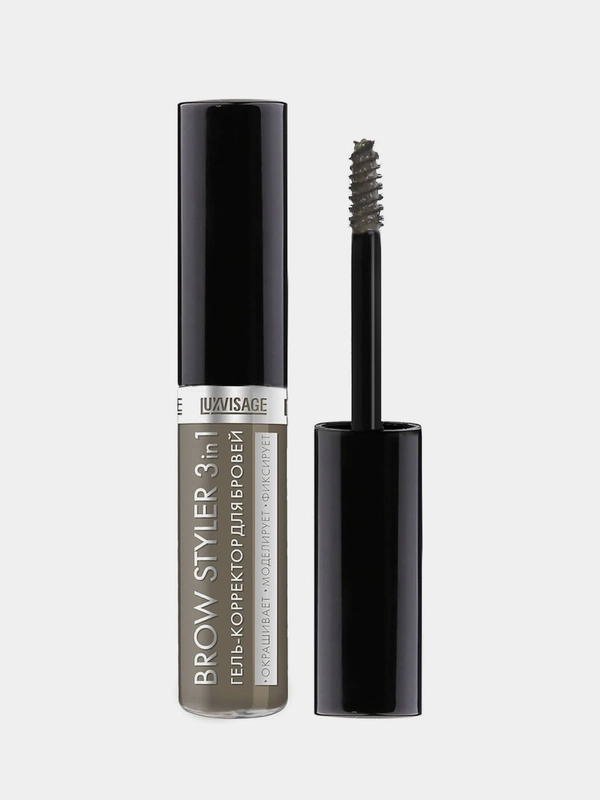 Гель-корректор для бровей LUXVISAGE BROW STYLER 3 in 1 тон 1 Латте