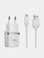 Сетевое зарядное устройство HOCO C12 (Lightning, до 2.4A) для Apple IPhone