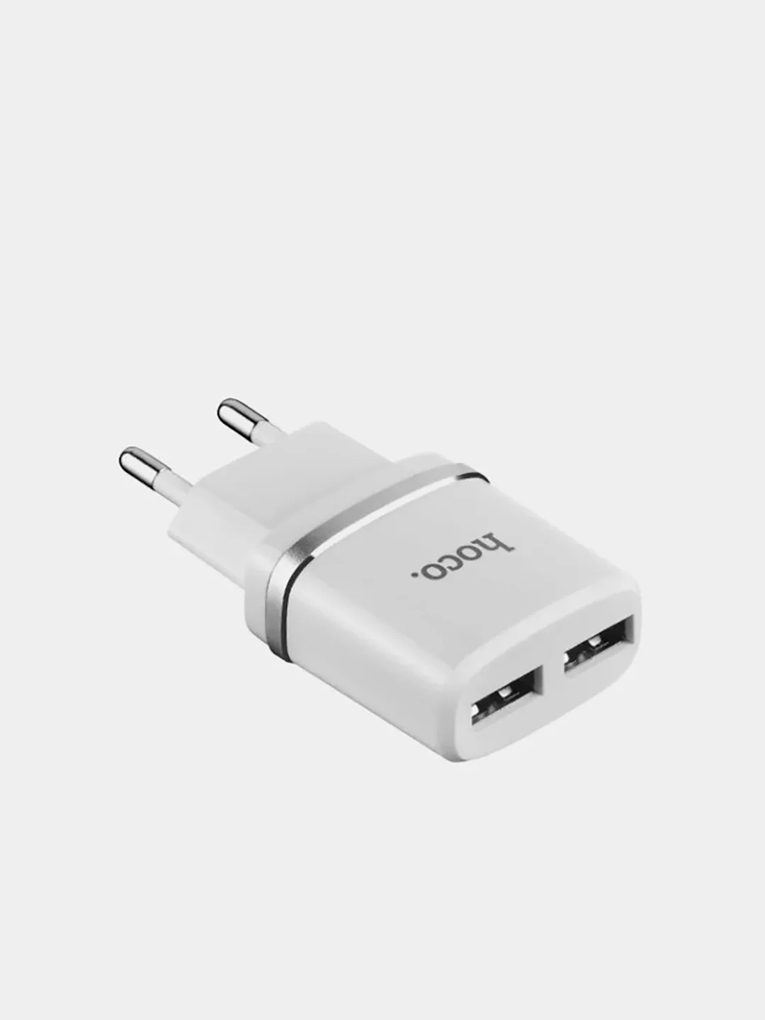Черный сетевое зарядное устройство HOCO C12 (Lightning, до 2.4A) для Apple IPhone