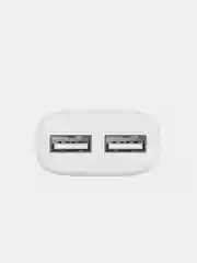 Черный сетевое зарядное устройство HOCO C12, с кабелем Micro USB для android, до 2.4A