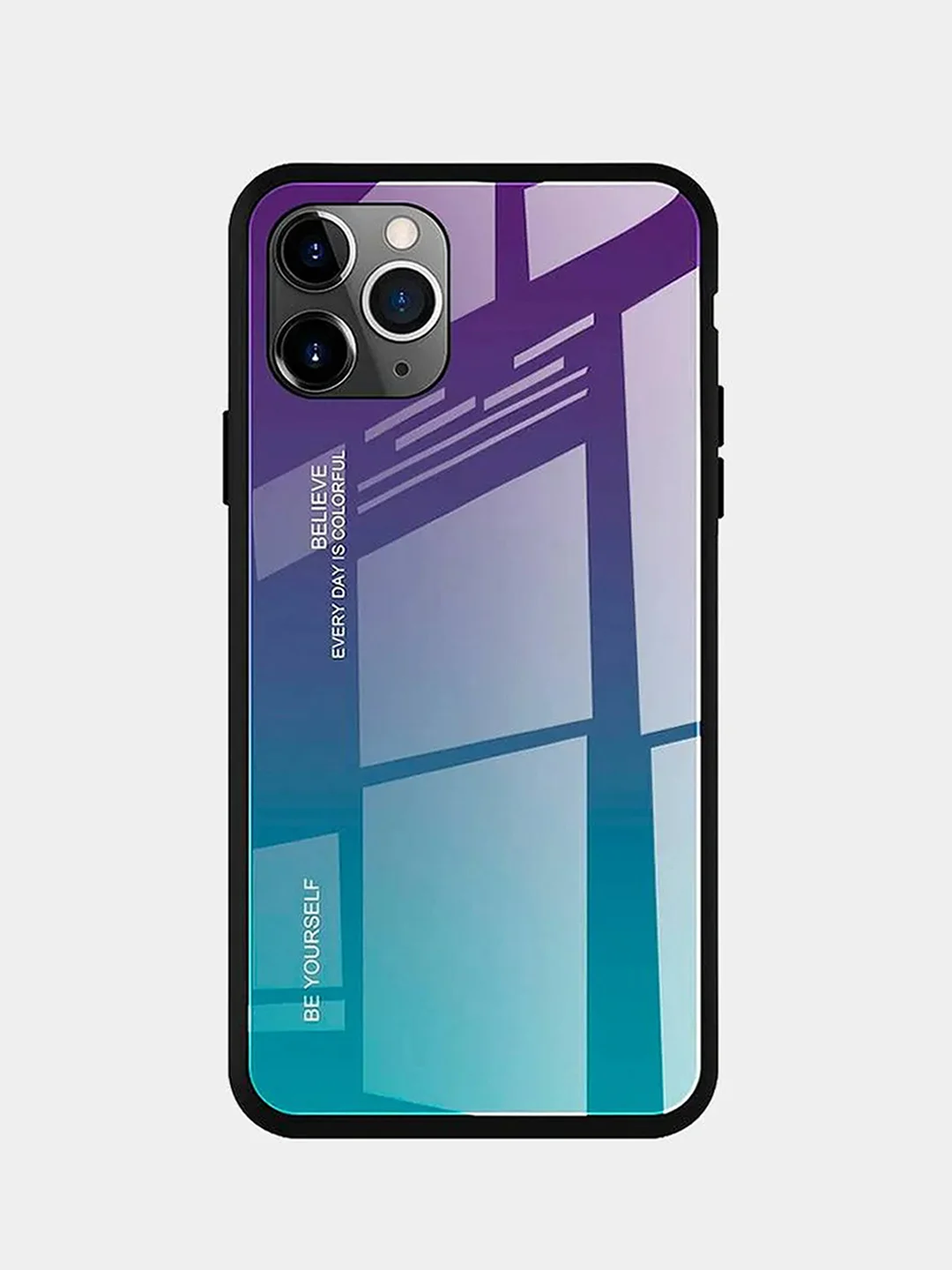 Фиолетовый чехол с закаленным стеклом на iPhone 7/8/SE/2020/XR/11/12/13/Pro/Max/айфон про макс