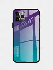 Фиолетовый чехол с закаленным стеклом на iPhone 7/8/SE/2020/XR/11/12/13/Pro/Max/айфон про макс