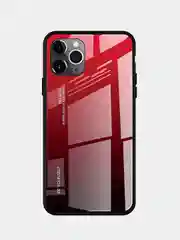 Красный чехол с закаленным стеклом на iPhone 7/8/SE/2020/XR/11/12/13/Pro/Max/айфон про макс