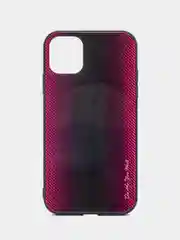 Фуксия чехол с закаленным стеклом на iPhone 7/8/SE/2020/XR/11/12/13/Pro/Max/айфон про макс