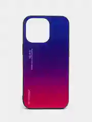 Пурпурный чехол с закаленным стеклом на iPhone 7/8/SE/2020/XR/11/12/13/Pro/Max/айфон про макс