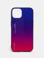 Пурпурный чехол с закаленным стеклом на iPhone 7/8/SE/2020/XR/11/12/13/Pro/Max/айфон про макс