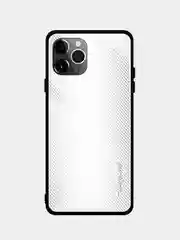 Белый чехол с закаленным стеклом на iPhone 7/8/SE/2020/XR/11/12/13/Pro/Max/айфон про макс