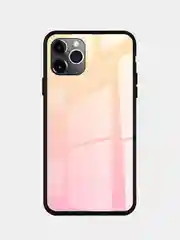 Желтый чехол с закаленным стеклом на iPhone 7/8/SE/2020/XR/11/12/13/Pro/Max/айфон про макс