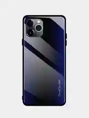 Индиго чехол с закаленным стеклом на iPhone 7/8/SE/2020/XR/11/12/13/Pro/Max/айфон про макс