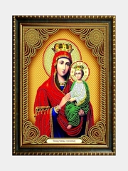 Алмазная мозаика "Икона: Cпоручница грешных", 27 х 33, на подрамнике, частичная выкладка