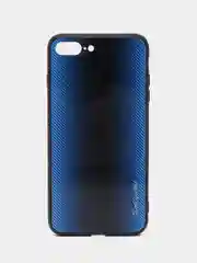 Голубой чехол с закаленным стеклом на iPhone 7/8/SE/2020/XR/11/12/13/Pro/Max/айфон про макс