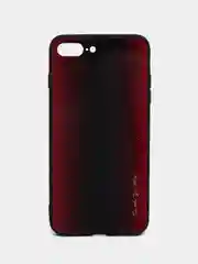 Багровый чехол с закаленным стеклом на iPhone 7/8/SE/2020/XR/11/12/13/Pro/Max/айфон про макс