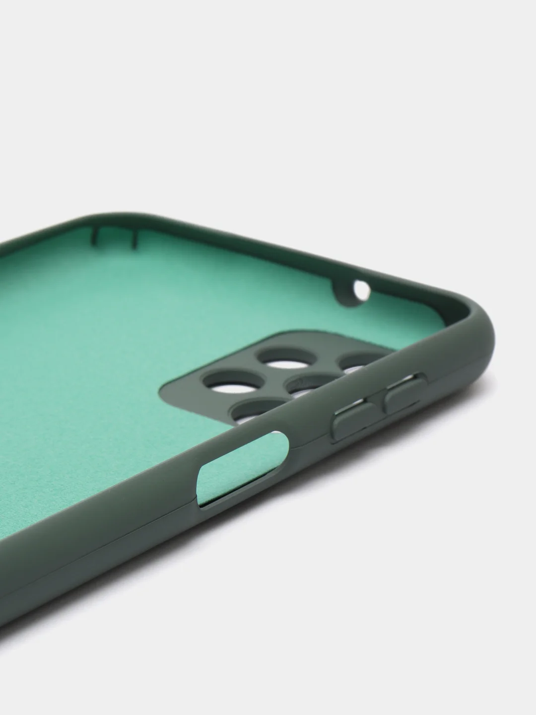 Лесной зеленый чехол Silicone Cover для Samsung Galaxy A13, Самсунг Галакси А13 4G, силиконовый