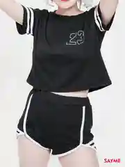 Костюм женский спортивный, шорты и футболка Active