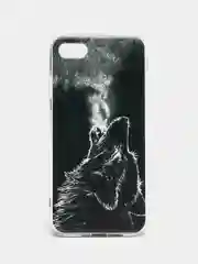 Черный чехол с рисунком силиконовый для iPhone 6 6s 7 8 X XR XS 11 12 13 pro, Айфон