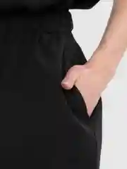 Черный комбинезон с шортами, женский